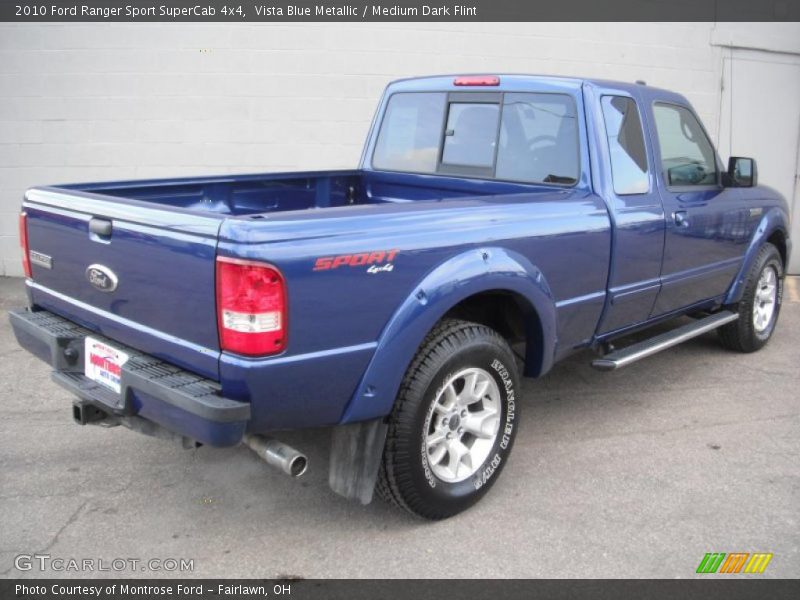 Vista Blue Metallic / Medium Dark Flint 2010 Ford Ranger Sport SuperCab 4x4