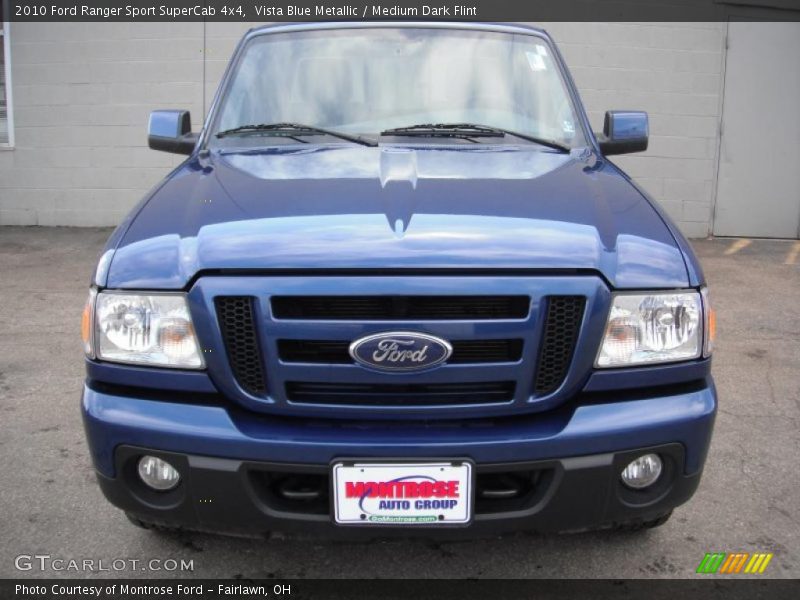 Vista Blue Metallic / Medium Dark Flint 2010 Ford Ranger Sport SuperCab 4x4