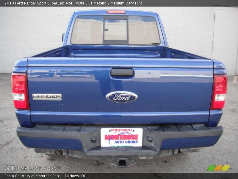 Vista Blue Metallic / Medium Dark Flint 2010 Ford Ranger Sport SuperCab 4x4