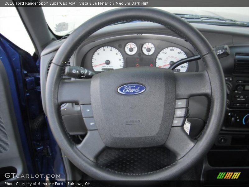 Vista Blue Metallic / Medium Dark Flint 2010 Ford Ranger Sport SuperCab 4x4