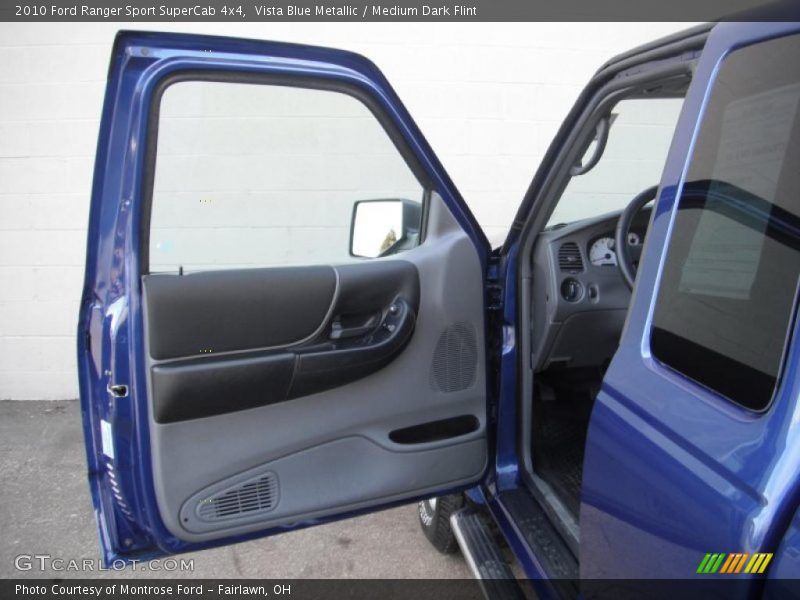 Vista Blue Metallic / Medium Dark Flint 2010 Ford Ranger Sport SuperCab 4x4
