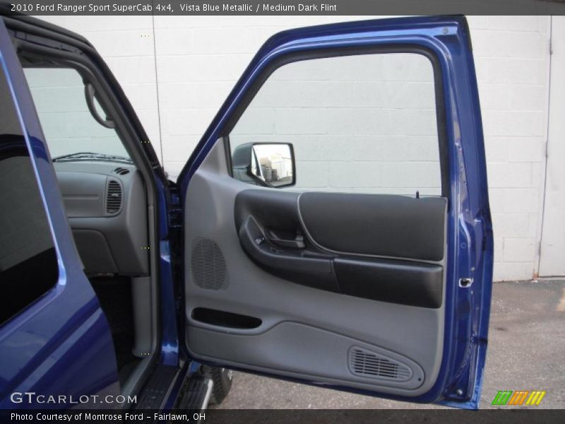 Vista Blue Metallic / Medium Dark Flint 2010 Ford Ranger Sport SuperCab 4x4