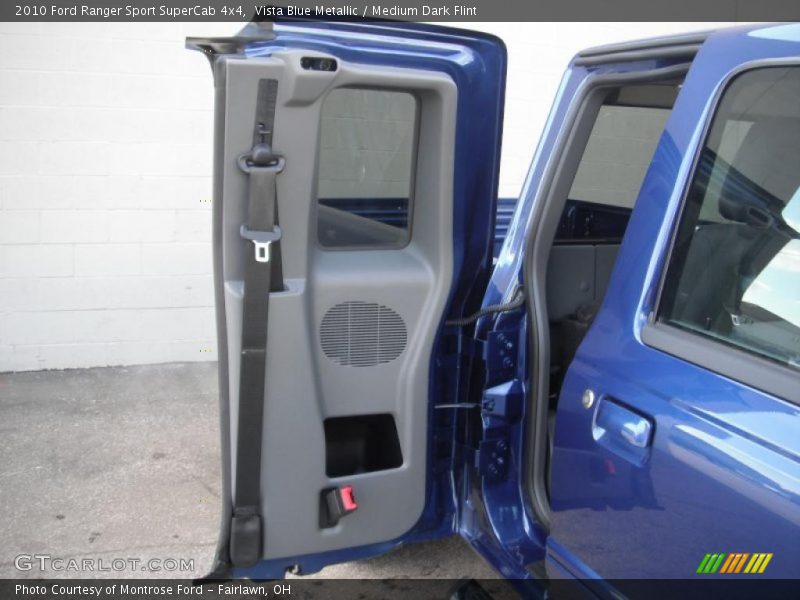 Vista Blue Metallic / Medium Dark Flint 2010 Ford Ranger Sport SuperCab 4x4