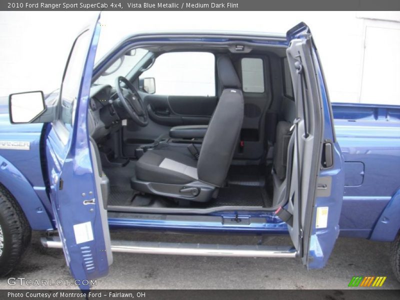 Vista Blue Metallic / Medium Dark Flint 2010 Ford Ranger Sport SuperCab 4x4