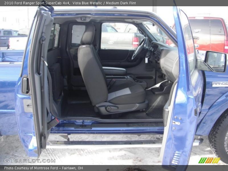 Vista Blue Metallic / Medium Dark Flint 2010 Ford Ranger Sport SuperCab 4x4