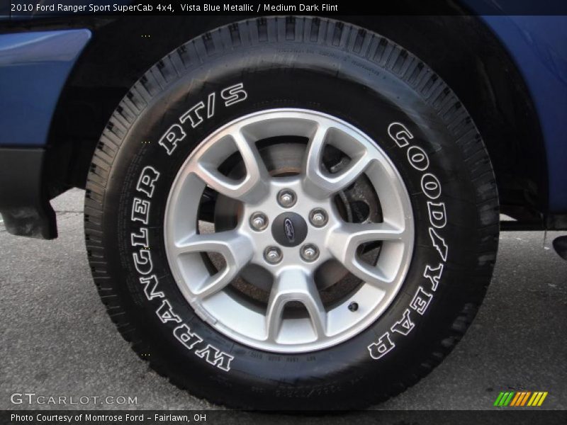Vista Blue Metallic / Medium Dark Flint 2010 Ford Ranger Sport SuperCab 4x4