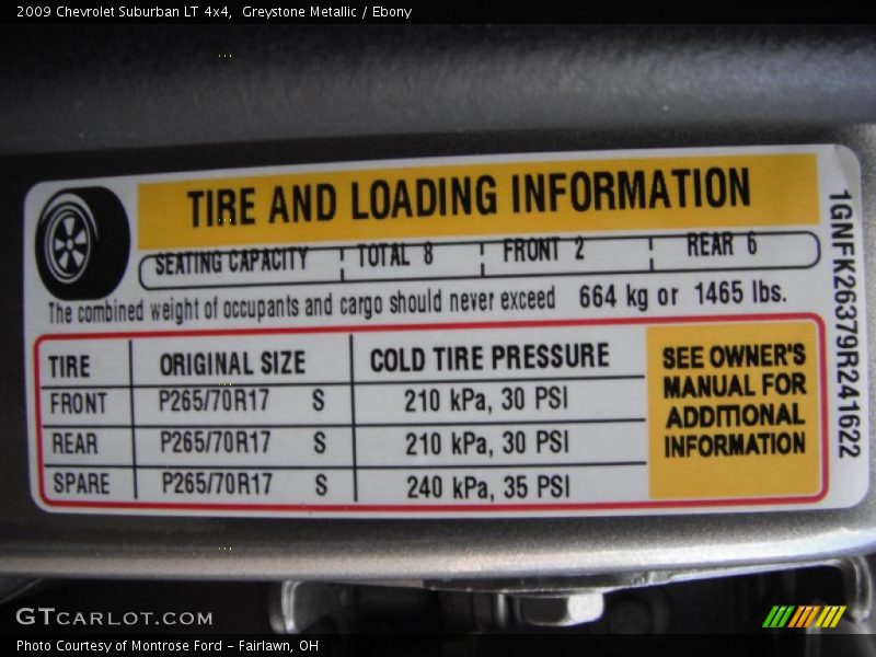 Greystone Metallic / Ebony 2009 Chevrolet Suburban LT 4x4