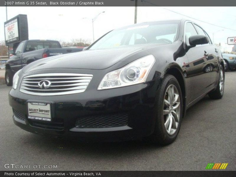 Black Obsidian / Graphite Black 2007 Infiniti G 35 Sedan