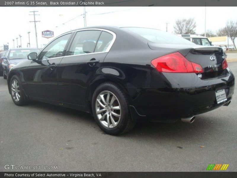 Black Obsidian / Graphite Black 2007 Infiniti G 35 Sedan