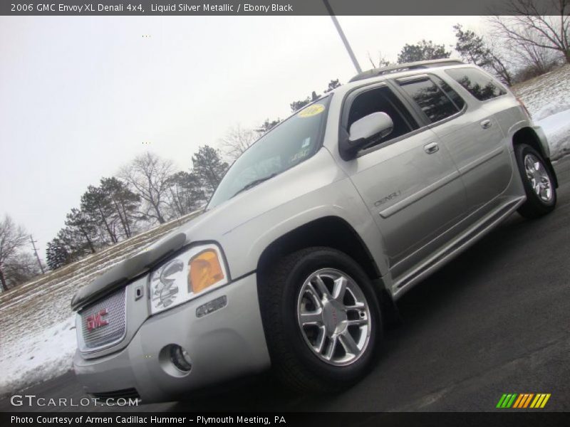 Liquid Silver Metallic / Ebony Black 2006 GMC Envoy XL Denali 4x4