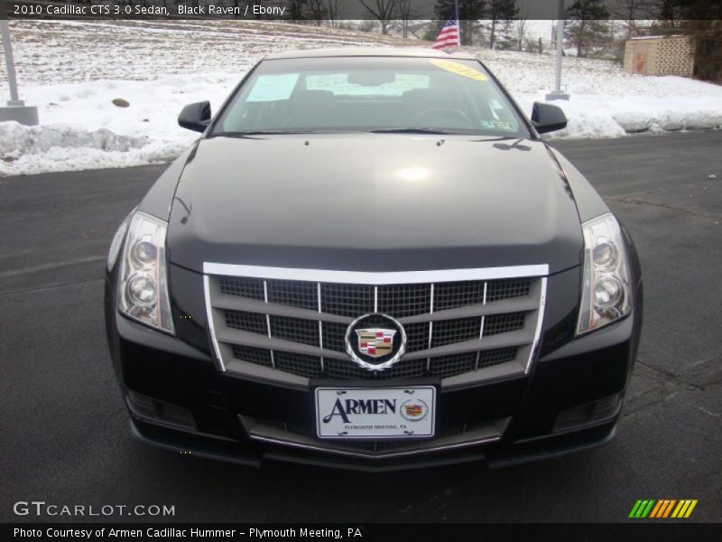 Black Raven / Ebony 2010 Cadillac CTS 3.0 Sedan