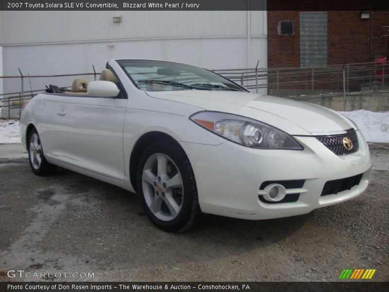  2007 Solara SLE V6 Convertible Blizzard White Pearl