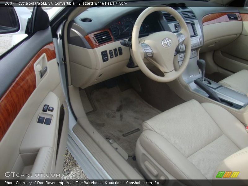 Dashboard of 2007 Solara SLE V6 Convertible