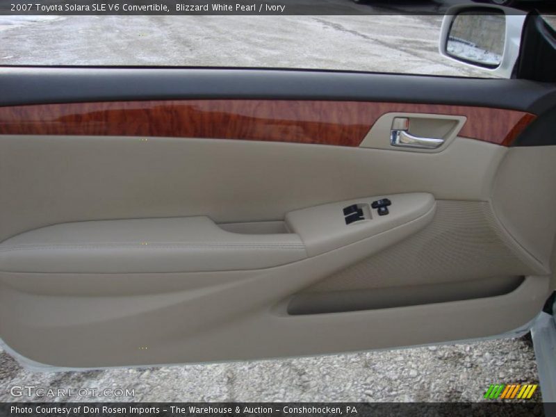 Blizzard White Pearl / Ivory 2007 Toyota Solara SLE V6 Convertible