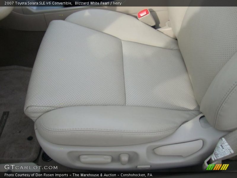 Blizzard White Pearl / Ivory 2007 Toyota Solara SLE V6 Convertible