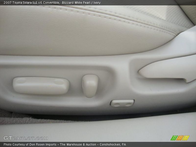 Blizzard White Pearl / Ivory 2007 Toyota Solara SLE V6 Convertible