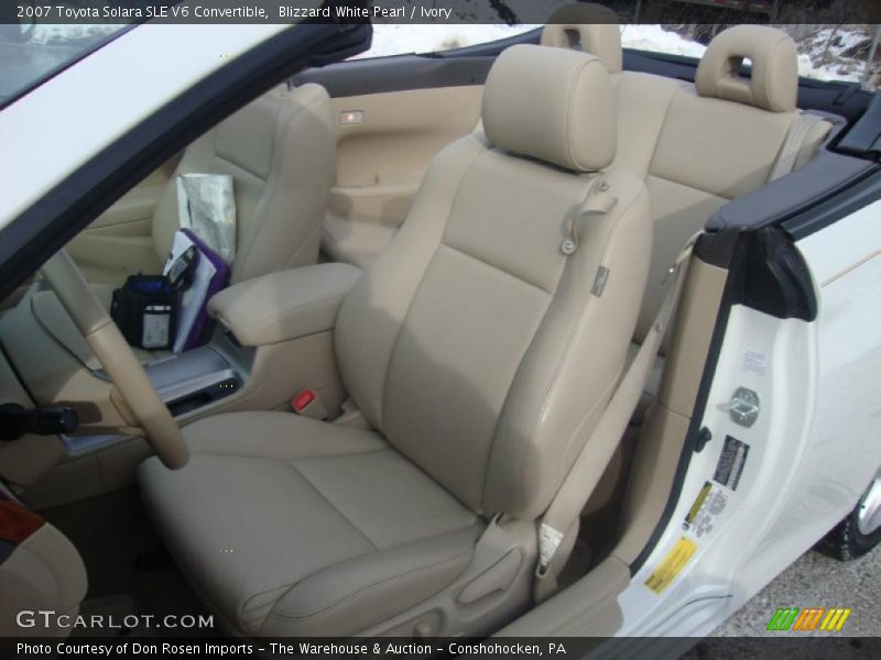  2007 Solara SLE V6 Convertible Ivory Interior