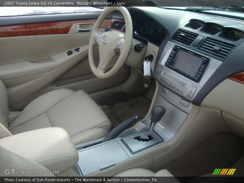 Blizzard White Pearl / Ivory 2007 Toyota Solara SLE V6 Convertible