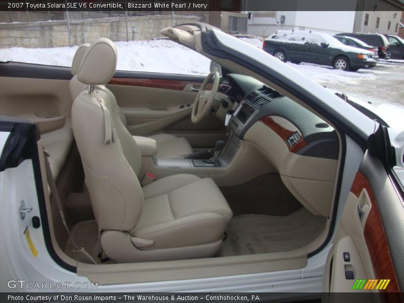Blizzard White Pearl / Ivory 2007 Toyota Solara SLE V6 Convertible