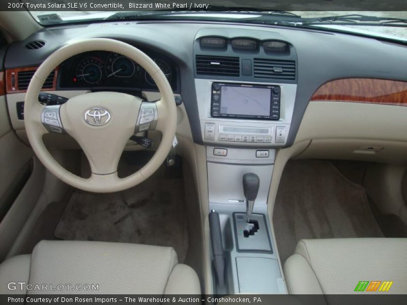 Dashboard of 2007 Solara SLE V6 Convertible