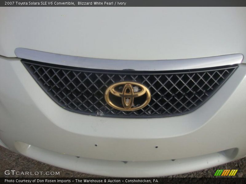 Blizzard White Pearl / Ivory 2007 Toyota Solara SLE V6 Convertible