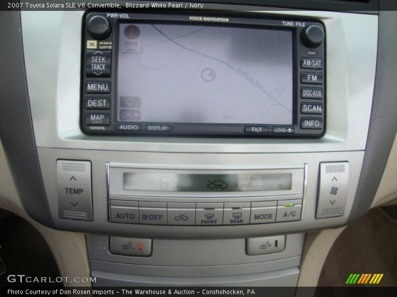 Controls of 2007 Solara SLE V6 Convertible