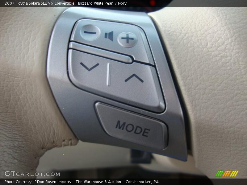 Blizzard White Pearl / Ivory 2007 Toyota Solara SLE V6 Convertible