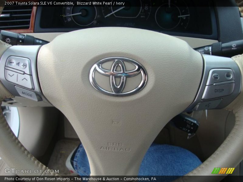 Blizzard White Pearl / Ivory 2007 Toyota Solara SLE V6 Convertible