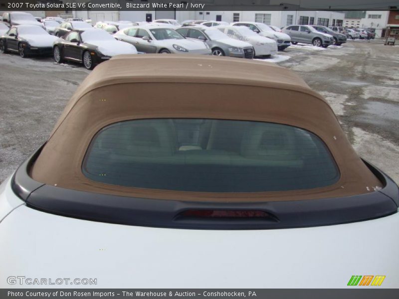 Blizzard White Pearl / Ivory 2007 Toyota Solara SLE V6 Convertible