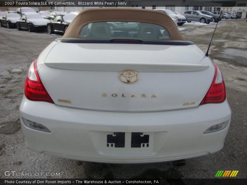 Blizzard White Pearl / Ivory 2007 Toyota Solara SLE V6 Convertible