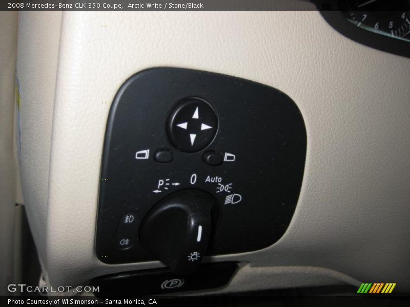 Arctic White / Stone/Black 2008 Mercedes-Benz CLK 350 Coupe