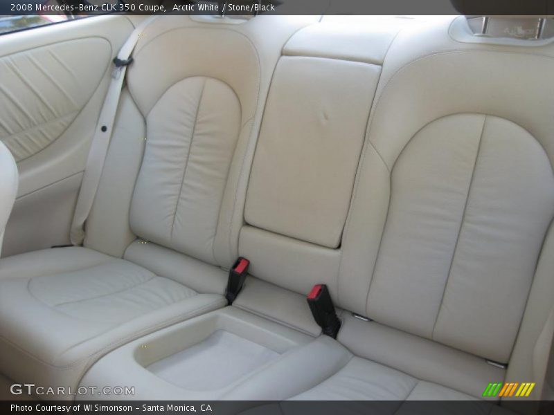 Arctic White / Stone/Black 2008 Mercedes-Benz CLK 350 Coupe