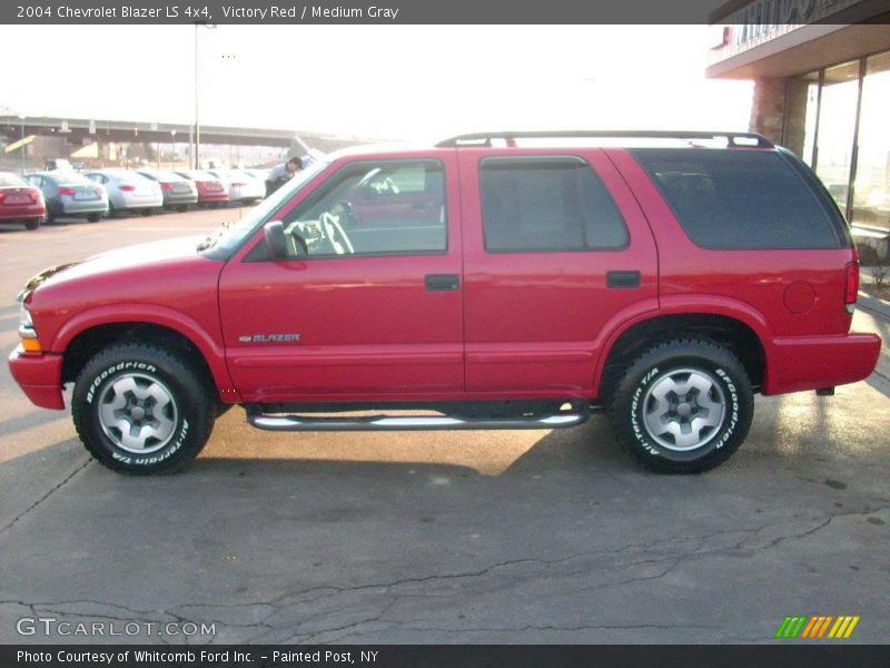 Victory Red / Medium Gray 2004 Chevrolet Blazer LS 4x4