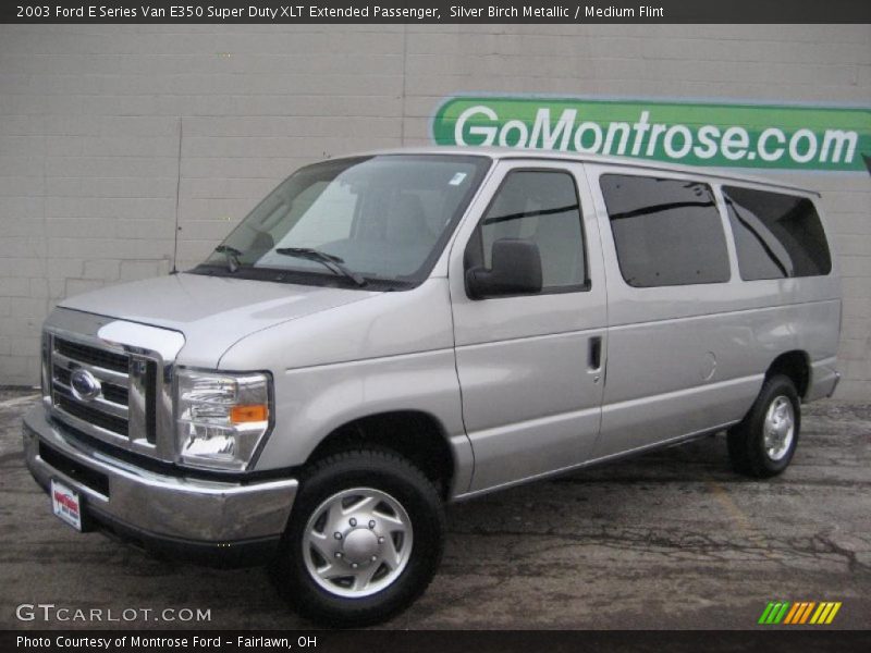 Silver Birch Metallic / Medium Flint 2003 Ford E Series Van E350 Super Duty XLT Extended Passenger
