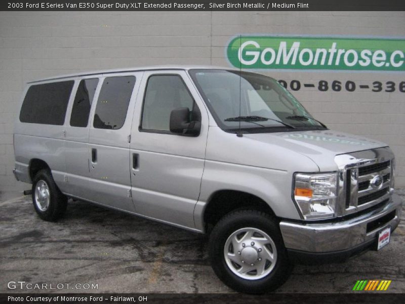 Silver Birch Metallic / Medium Flint 2003 Ford E Series Van E350 Super Duty XLT Extended Passenger
