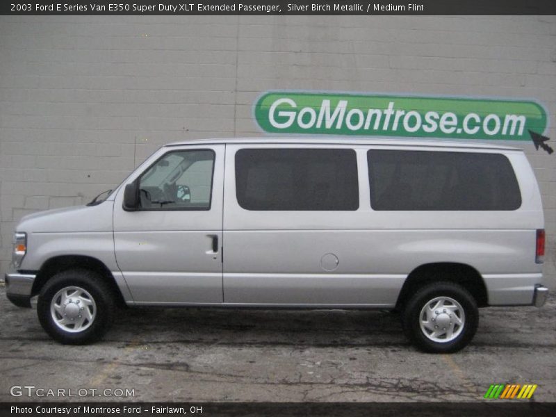 Silver Birch Metallic / Medium Flint 2003 Ford E Series Van E350 Super Duty XLT Extended Passenger