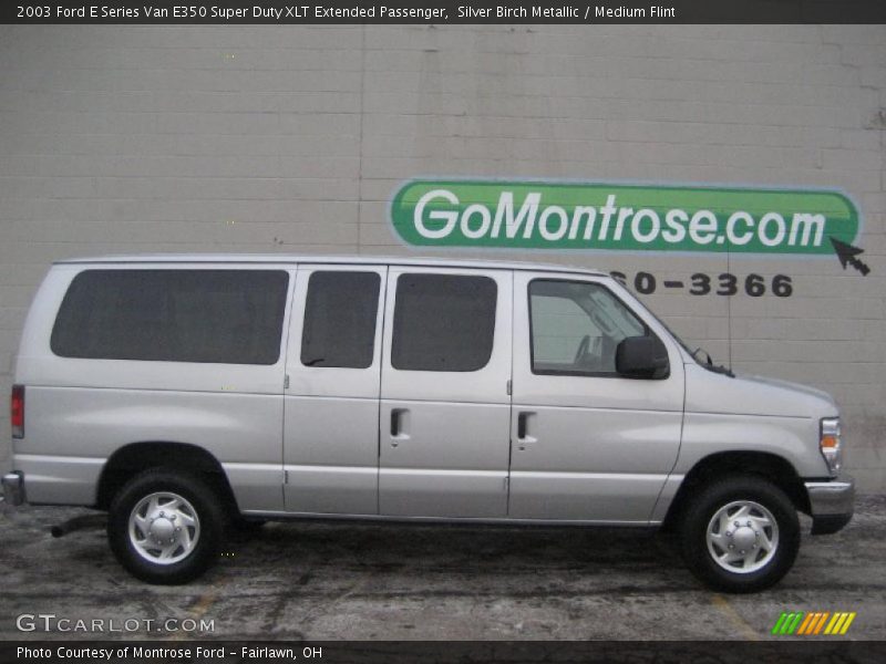Silver Birch Metallic / Medium Flint 2003 Ford E Series Van E350 Super Duty XLT Extended Passenger