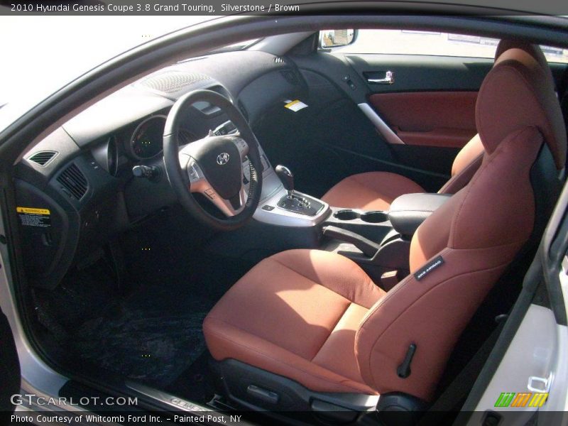 Silverstone / Brown 2010 Hyundai Genesis Coupe 3.8 Grand Touring