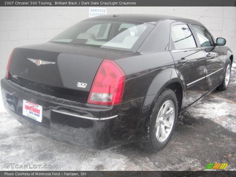 Brilliant Black / Dark Slate Gray/Light Graystone 2007 Chrysler 300 Touring