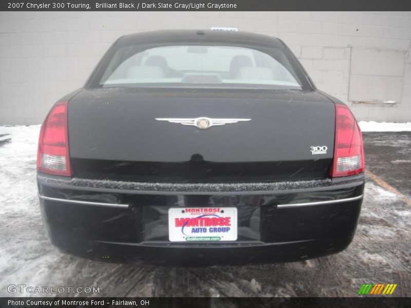 Brilliant Black / Dark Slate Gray/Light Graystone 2007 Chrysler 300 Touring