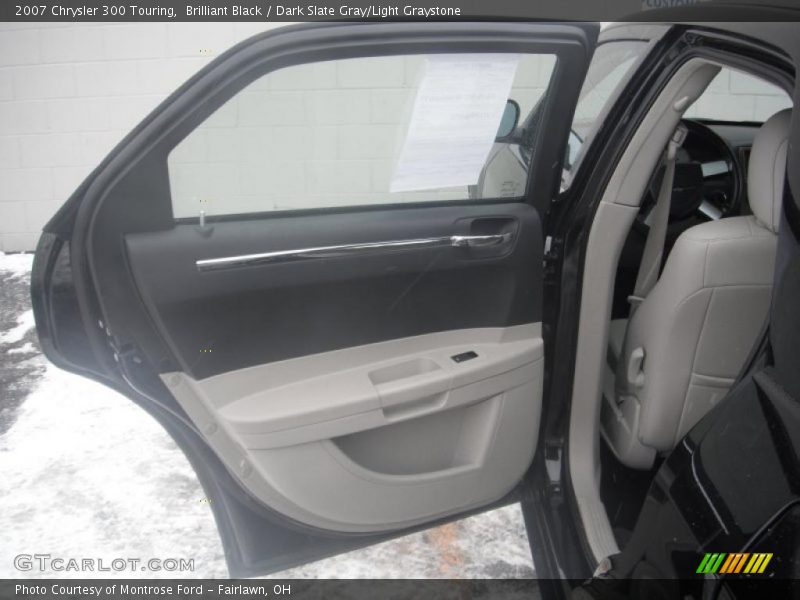 Brilliant Black / Dark Slate Gray/Light Graystone 2007 Chrysler 300 Touring