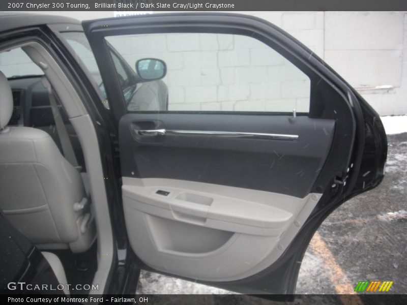 Brilliant Black / Dark Slate Gray/Light Graystone 2007 Chrysler 300 Touring