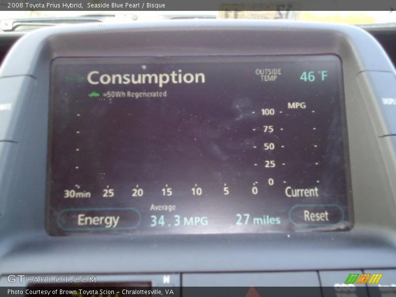 Seaside Blue Pearl / Bisque 2008 Toyota Prius Hybrid