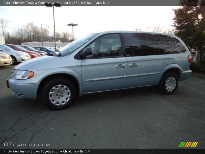 Sterling Blue Satin Glow / Navy Blue 2001 Chrysler Town & Country LX