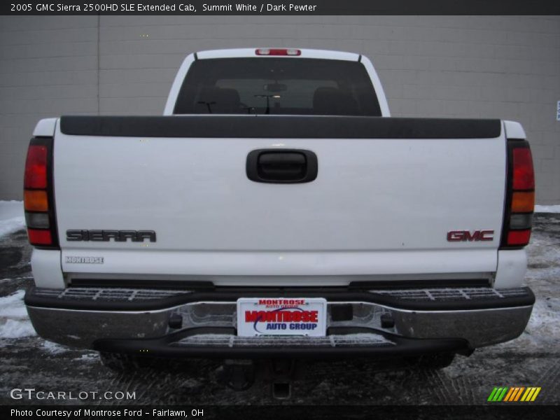 Summit White / Dark Pewter 2005 GMC Sierra 2500HD SLE Extended Cab