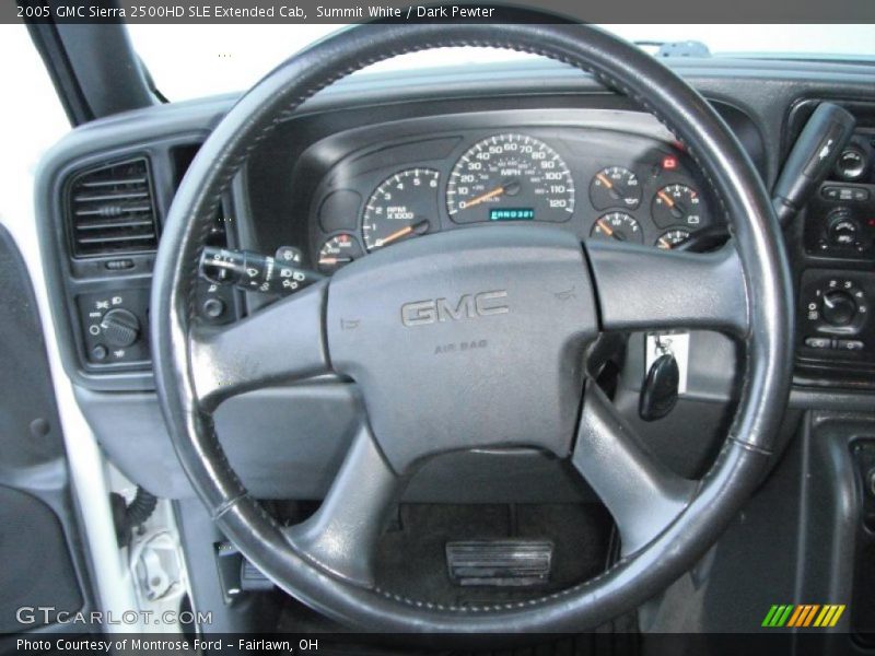 Summit White / Dark Pewter 2005 GMC Sierra 2500HD SLE Extended Cab