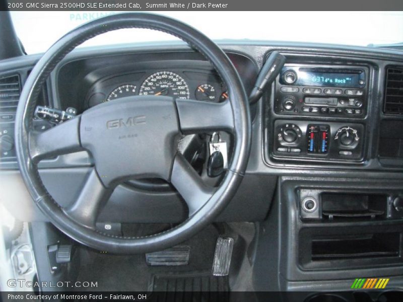 Summit White / Dark Pewter 2005 GMC Sierra 2500HD SLE Extended Cab