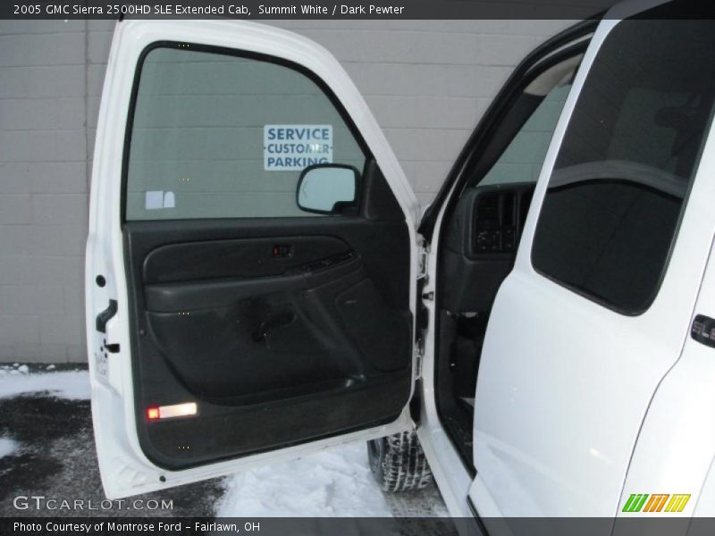 Summit White / Dark Pewter 2005 GMC Sierra 2500HD SLE Extended Cab