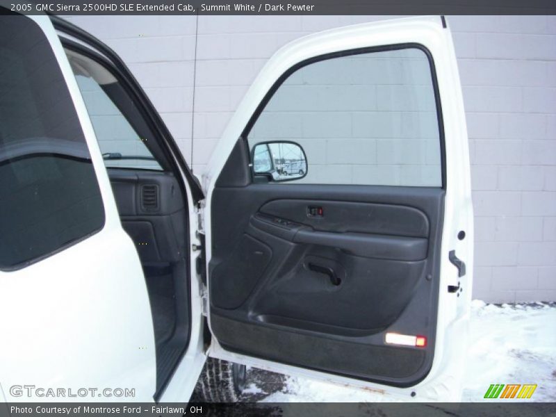 Summit White / Dark Pewter 2005 GMC Sierra 2500HD SLE Extended Cab