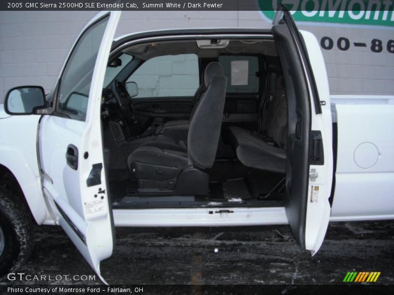 Summit White / Dark Pewter 2005 GMC Sierra 2500HD SLE Extended Cab